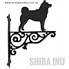 Shiba Inu Ornate Wall Bracket